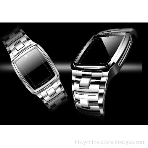 Stainless Steel Bracelet Touch Screen Watch Phone with Front Camera (GC810)